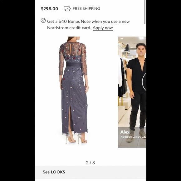 JS COLLECTIONS
Floral 3d Embellished Gown - Picture 2 of 6